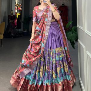 Kalamkari Designer Lehanga 1